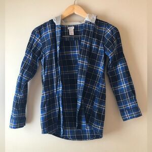 🟡 Carters | Plaid Hooded Button Up